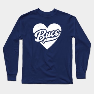 Vintage Buccaneers School Spirit // High School Football Mascot // Go Bucs Long Sleeve T-Shirt